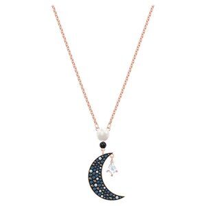 Swarovski Symbolica Moon and Star Necklace 18K Rose Gold Plated